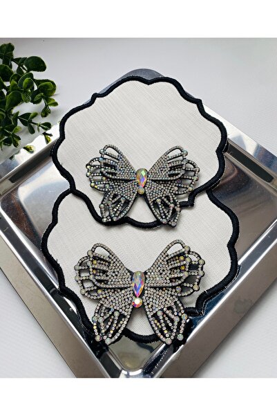 ELÇİÇEK HOME مناديل تقديم، مناديل كوكتيل، مناديل تقديم القهوة 2 قطعة