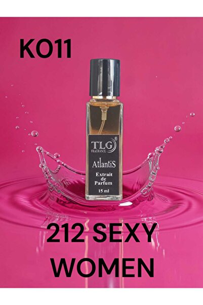 TLG TLGK011e015 212 Sexy Women Extrait Kadın Parfümü, 15 ml (Cep Boyu)