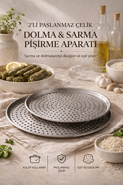 DİVAYS جهاز طهي مزدوج من الفولاذ المقاوم للصدأ مع أداة تثبيت داخل القدر