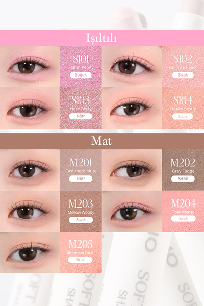 CLIO Kremsi, Kolayca Uygulanan ve Sabitlenen Fırçalı Kalem Far Soft Blending Shadow Stick (M202)