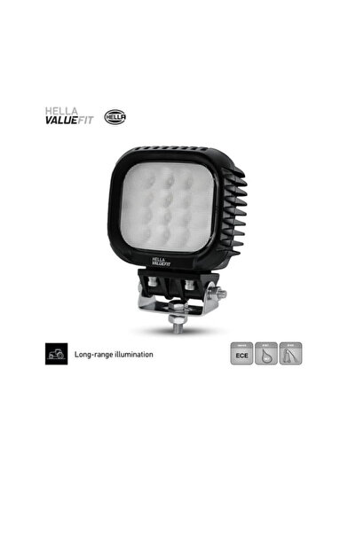 Hella 12V-48V Çalışma Lambası S5000 Kare 5000 Lümen (16 Ledli) - 1GA357109201