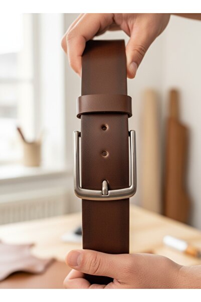 Deribond Ανδρική ζώνη, γνήσιο δέρμα, κατάλληλη για τζιν και παντελόνι καμβά