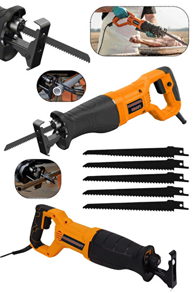 HAMMERKRAFT Dmrx025 6Kademe Devir Ayarlı 2200 Watt 5 Bıçaklı Kemik Metal Ahşa...