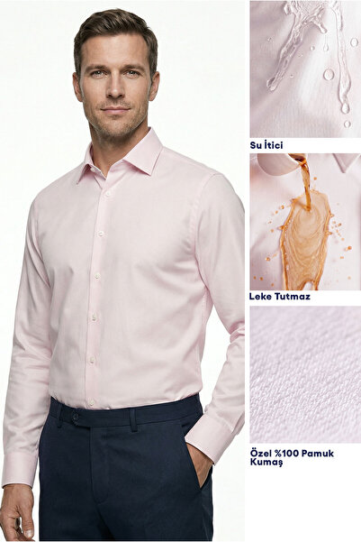 Kiğılı Μακρυμάνικο πουκάμισο Slim Fit Classic Nano Care, αδιάβροχο, ανθεκτικό...