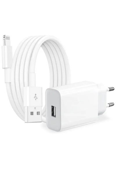 MOBİL GO Iphone Tüm Serilerle Uyumlu Şarj Aleti Garantili Adaptör Kablo Set E...
