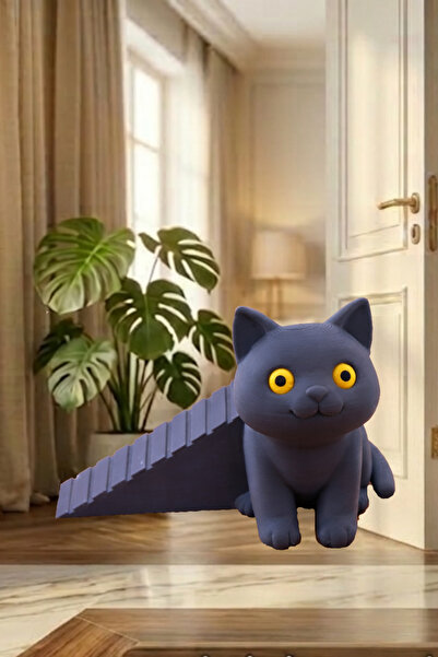 Moldream حاجز تحت الباب / قاعدة زخرفية ومضادة للانزلاق / على شكل قطة / مثبت ل...