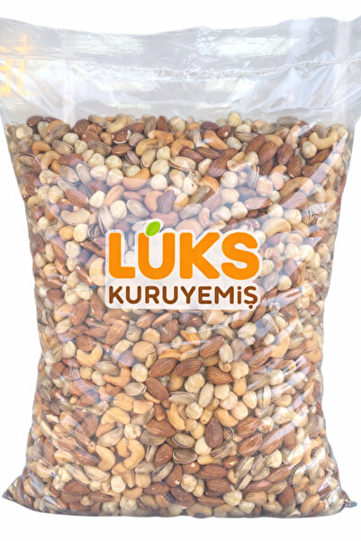 lüks kuruyemiş Ekstra Lüks Karışık Kuruyemiş 5 Kg Antep Badem Fındık Kaju Pre...