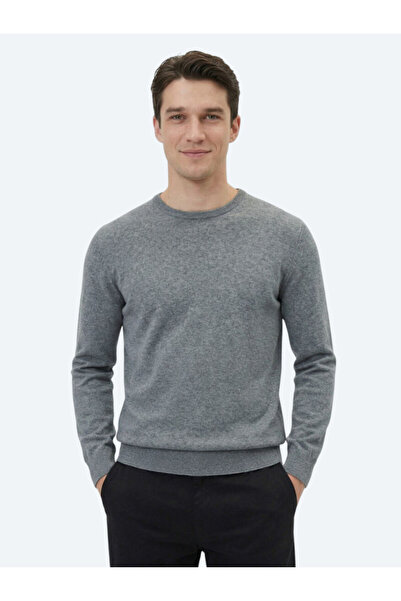 Kip سترة تريكو من مزيج القطن باللون الرمادي