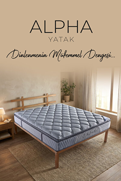 HAPPYNIGHT Alpha Süper Lüx Ortopedik Pedli Yatak & Pocket Yaylı Konfor Yatak
