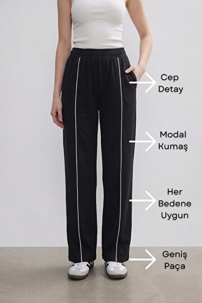 Talvien M-6Xl Casual Osho Modal Fabric Pants – with Pockets, Elastic Waist, C...