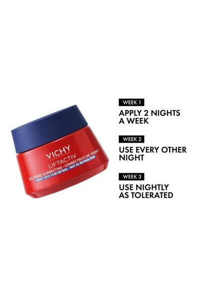 Vichy Liftactiv B3 - 50 ML Tone Equalizing Night Cream with Retinol