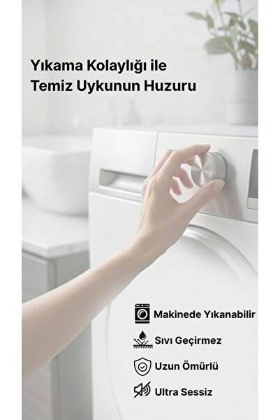Mions Orla Bambu Sıvı Geçirmez Ultra Sessiz Yatak Koruyucu Alez