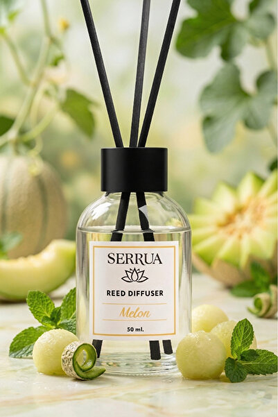 Serrua Kavun Çubuklu Oda Kokusu Bambu Kokusu Melon Reed Diffuser 50ml