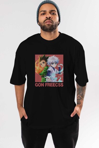 Ankhises Gon Freecss HUNTER X HUNTER 4 Anime Prednja Štampano Crna Oversize k...