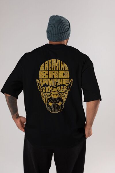 Ankhises Breaking Bad Arka Baskılı Siyah Oversize T-shirt Unisex Erkek Kadın ...
