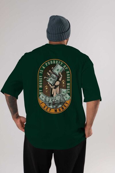 Ankhises Vraćam novac Štampano smaragdno zelena Oversize kroj T-shirt unisex ...