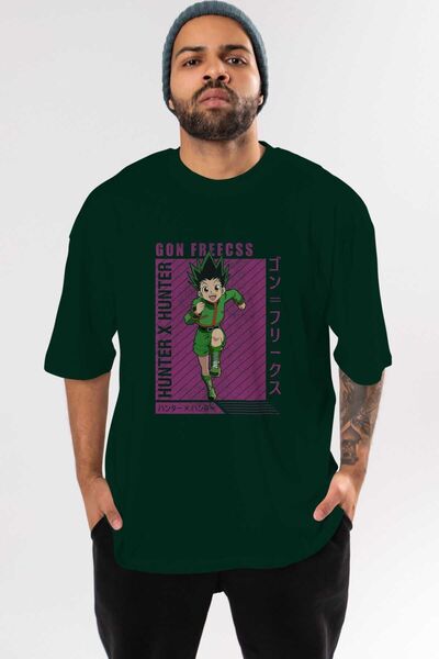 Ankhises Gon Freecss HUNTER X HUNTER 3 Anime Front Štampano Emerald Green Ove...