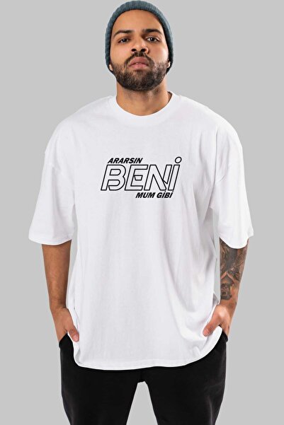 Ankhises Ti me zoveš kao sveću Prednja strana Štampano Bela Oversize kroj T-s...