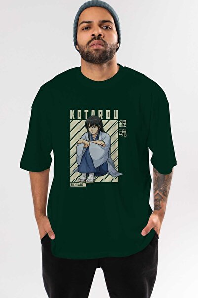 Ankhises Kotarou Katsura GINTAMA Anime Prednja Štampano Smaragdno Zelena Over...