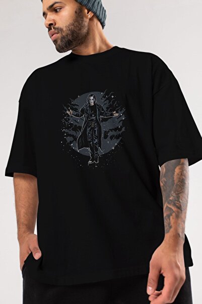 Ankhises The Crow Front Štampano Black Oversize kroj T-shirt Unisex Muškarci ...