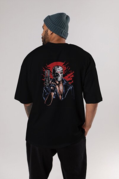 Ankhises Džejson će se vratiti Štampano Crna Oversize kroj T-shirt Unisex Muš...
