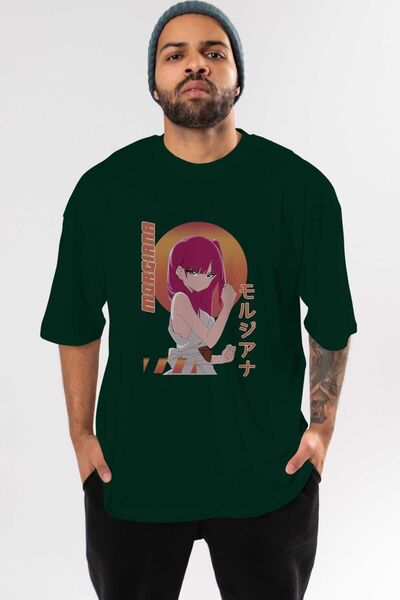 Ankhises Morgiana 5 Anime Emerald Green Oversize kroj T-shirt - Muškarci Žene