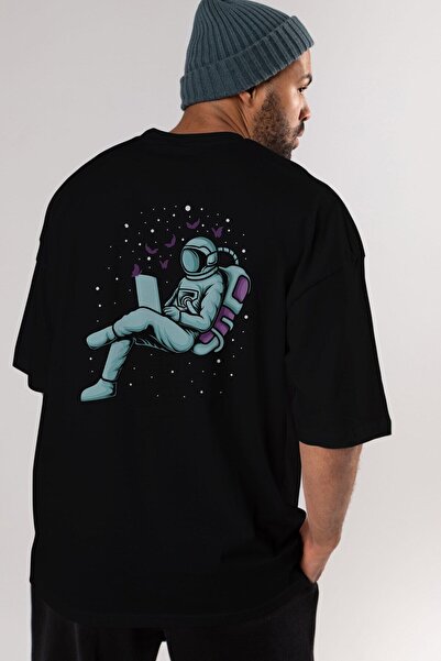 Ankhises Radite sa leptirima Leđa Štampano Crna Oversize kroj T-shirt Unisex ...