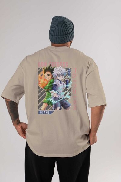 Ankhises Gon Freecss HUNTER X HUNTER 1 Anime Leđa Štampano Bež Oversize kroj ...