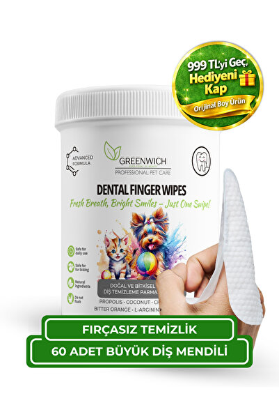 Greenwich Zero Point of Beauty Diş Büyük Boy Mendil 60 Adet | Tartar Ağız Kok...