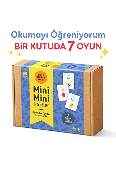 Küçük Krallık Harfler Seti | 64 Harf Kartı | 7 Oyun