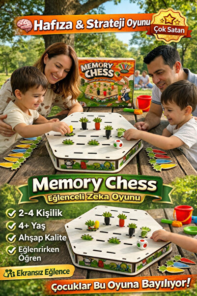 TOTTERİQ Mind chess Hafıza Oyunu Renklerle Hafıza ve Zihin geliştirme satranc...
