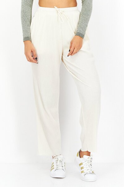 adidas Women Sportswear Fit Training Sweatpants, Cream