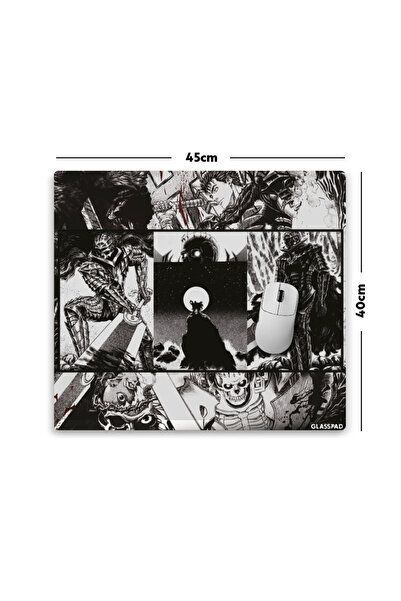 GlassPad Cam Mouse Pad - Berserk: Skull Knight (5) - Premium Temperli Cam - 4...