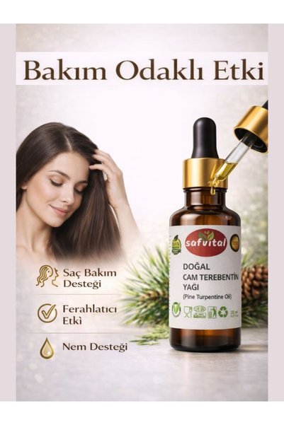 safvital Pine Turpentine Oil 20 ml Herbal Oil Suitable for Hair Care Intensive Effective Aromatic Care Premium Care Oil
