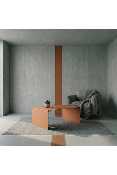 modilab Modern Metal Orta Sehpa- Minimal Dikdörtgen Demonte Salon Sehpası