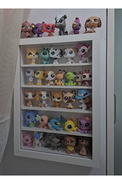 EMASS hello kity stand, araba rafı,minyatür raflı anı çerçevesi 35x25 beyaz P...