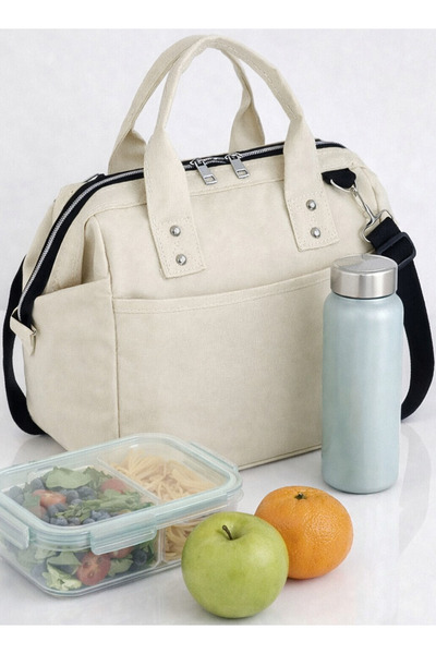 USF Hot and Cold Insulated Thermal Thermos Food Carrier Bag with Strap for Meals, Food, Nutrition, and Food Delivery