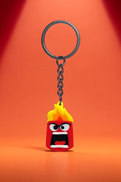 Saes Labs سلسلة مفاتيح الغضب ذات الوجه المقلوب (داخل الخارج).