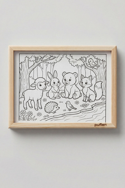 pufien Smart Picture Frame, with Picture Storage Compartment, Magnetic Cover,...