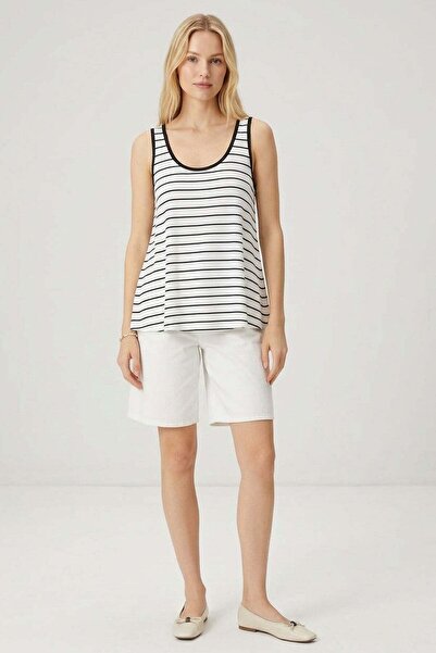 COTENCONCEPT A-Line Comfortable Fit Basic Thick Strap Athlete T-Shirt