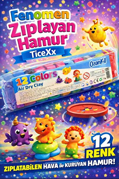 Genel Markalar 12 colors air dry clay ozankil Zıplayan Hava ile Kuruyan Model...