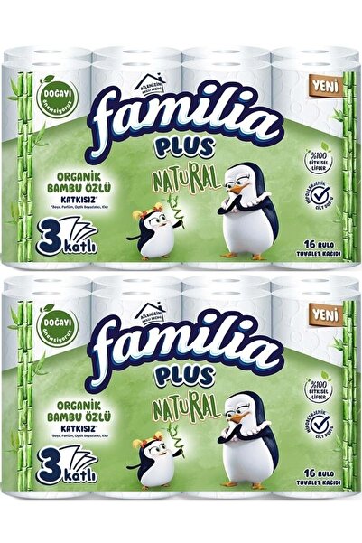 Familia Plus Tuvalet Kağıdı 3 Katlı 32 Li Paket Natural (Organik Bambu Özlü) ...