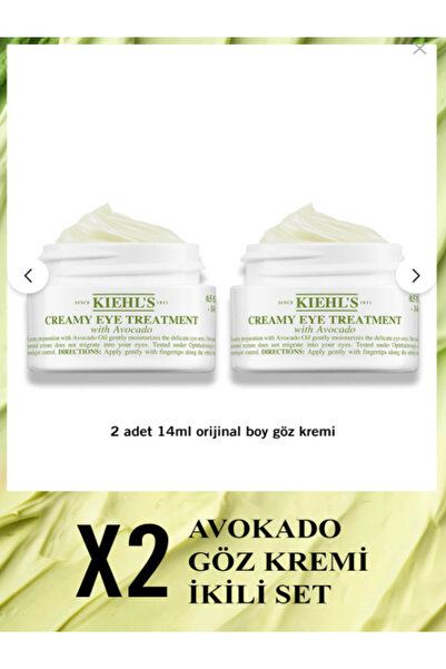 Kiehl's Anında Canlılık ve Tazelik Kazandırıcı Avokado Göz Kremi Nem İkilisi ...
