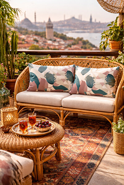 SasoHome أغطية وسائد مستطيلة الشكل بنمط أوراق الخريف من Surreal