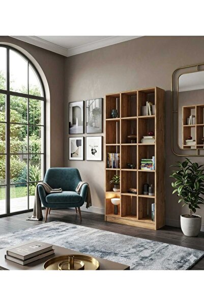 Tanmob Efe Çok Raflı Kitaplık Çam - KTB0302