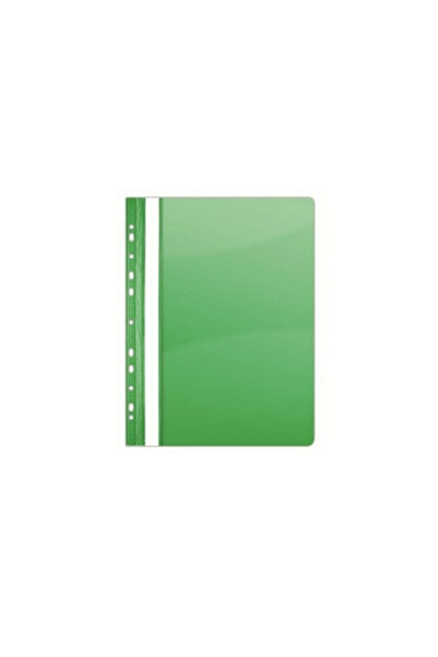 Noki A4 green plastic folder with rail and multi-perforations 25/set