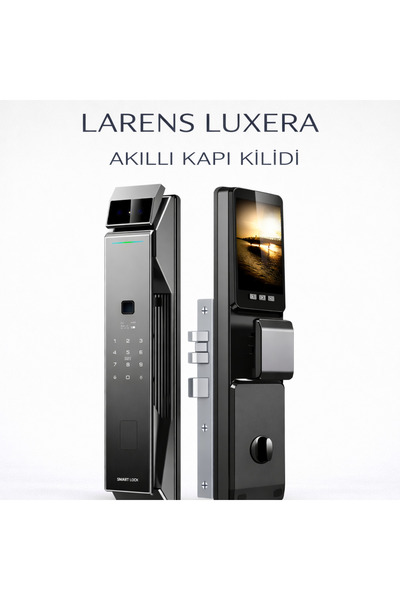 Larens LUXERA X9 Pro Akıllı Kapı Kilidi – Yüz Tanıma, Parmak İzi, Şifre, Kart...
