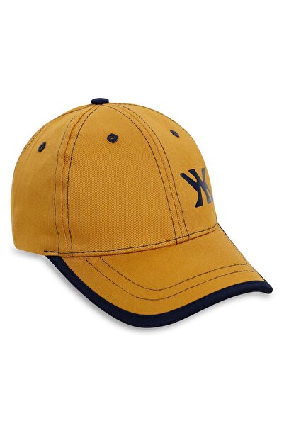 Civil Boys Ny Printed 2-5 Years Old Kids' Boys' Cap - Mustard