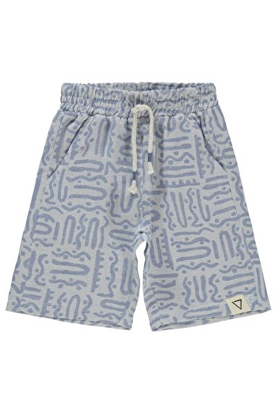 Civil Boys شورت ذاتي التصميم للأطفال من 6-9 سنوات - أزرق