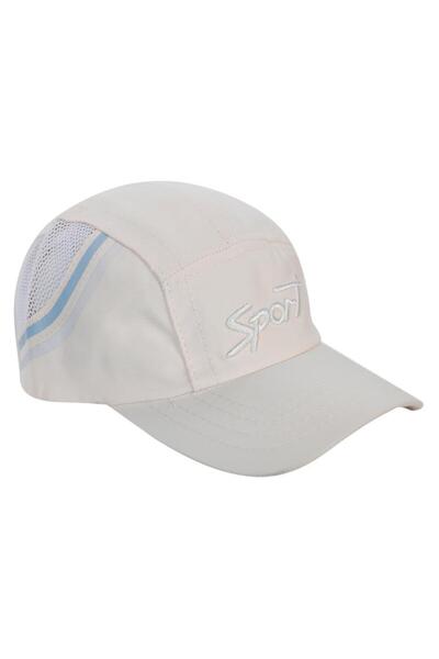 Civil Boys قبعة مطرزة للأولاد من 6-9 سنوات - بيج